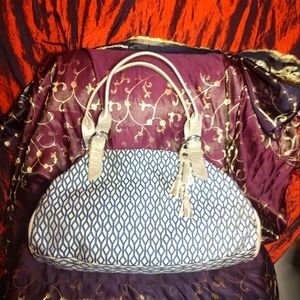 Texier French Beige Coated Canvas Inner Pocket Zipper Purse!